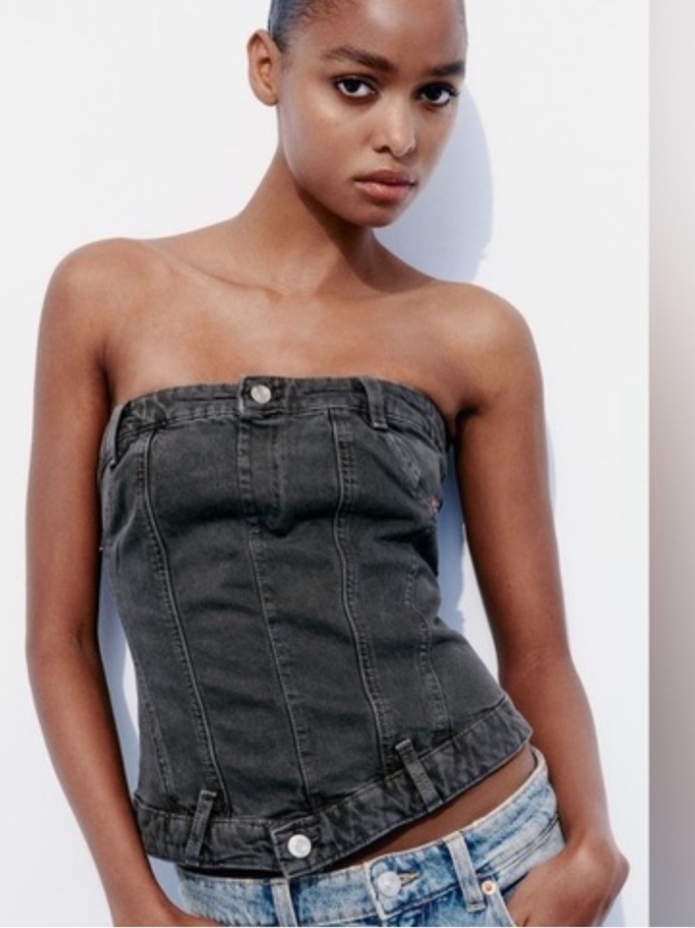 Zara Denim Corset
